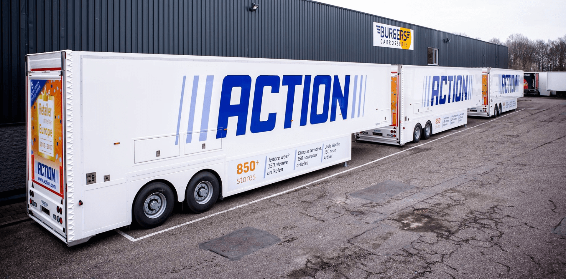 Action Double Deck Trailers at Royal Burgers Factory