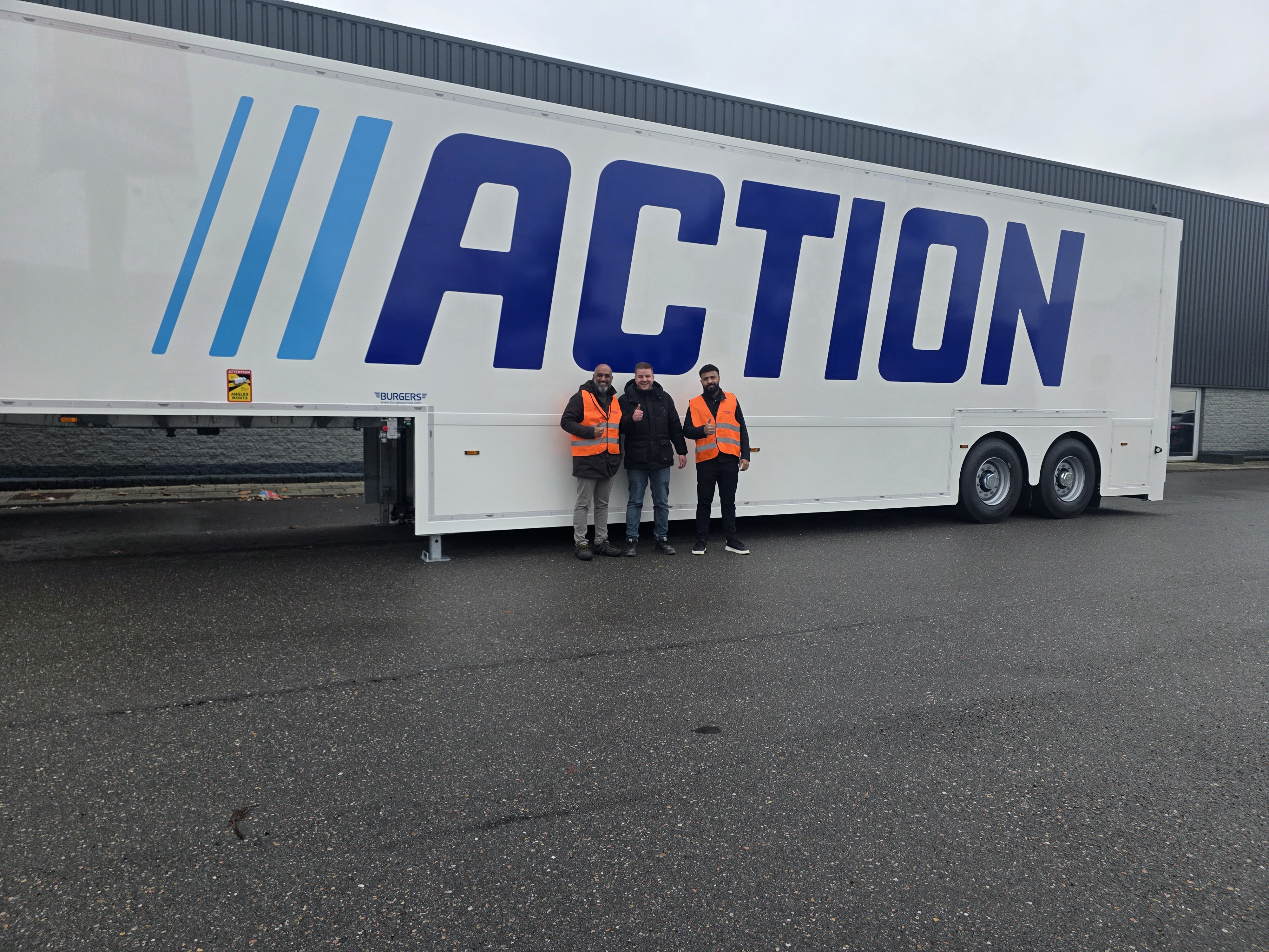 ASSET+ Team with Action Trailer at Royal Burgers Factory