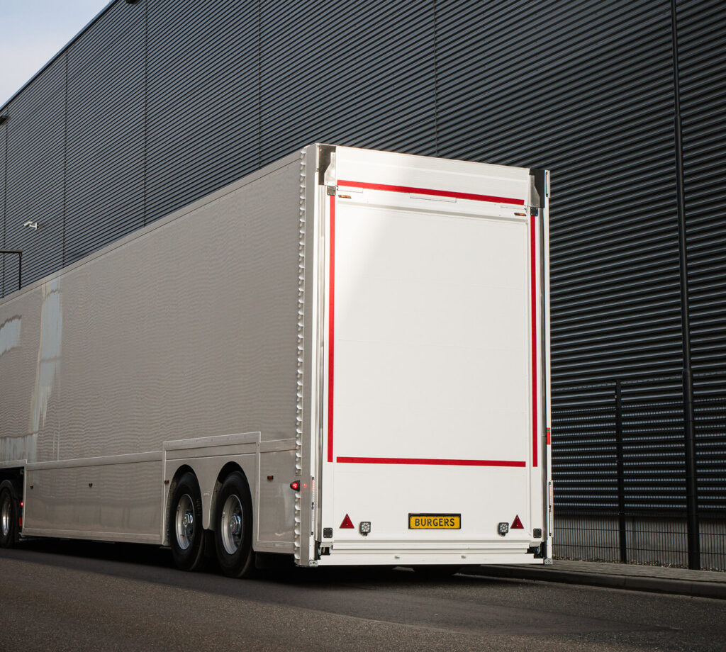 Royal Burgers Double Deck Trailer — Rear View